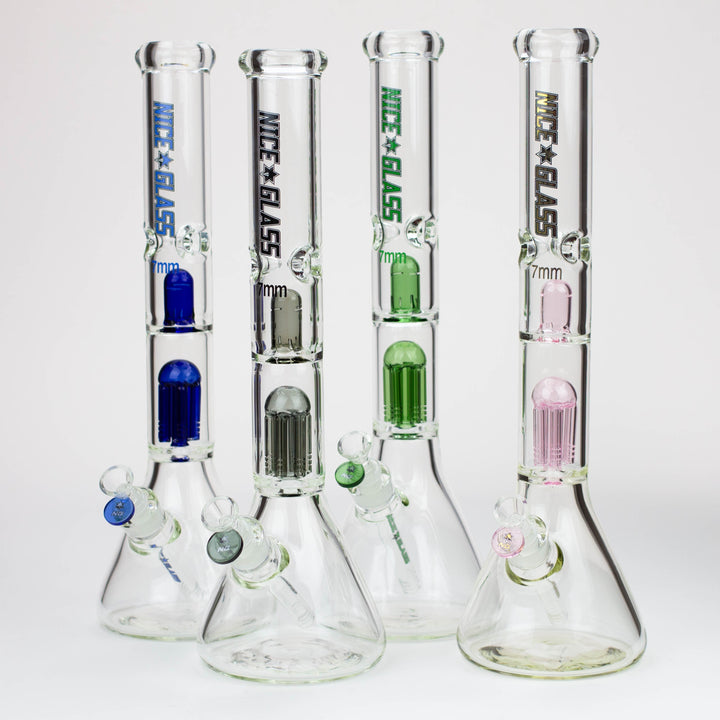 18 inch 6-Arm Perc Beaker Bong with Splash Guard