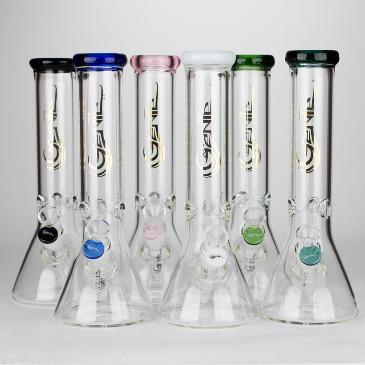 Genie Classic Beaker Glass Water Bong 12"