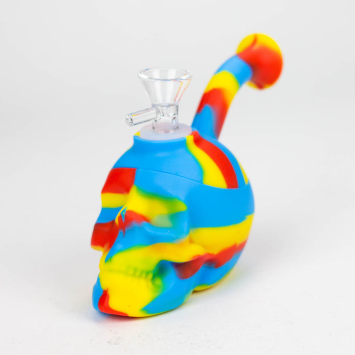 Mini Multi Colored Skull Bubbler_1