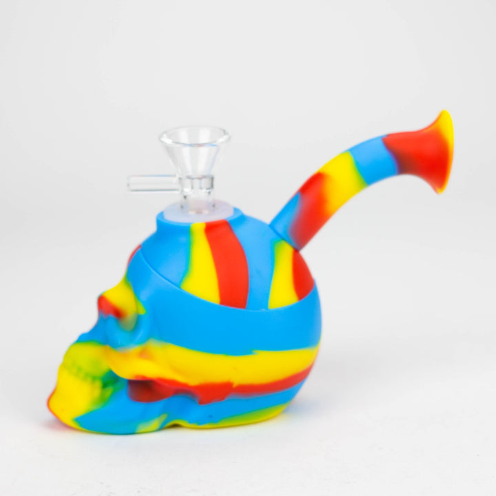 Mini Multi Colored Skull Bubbler_2