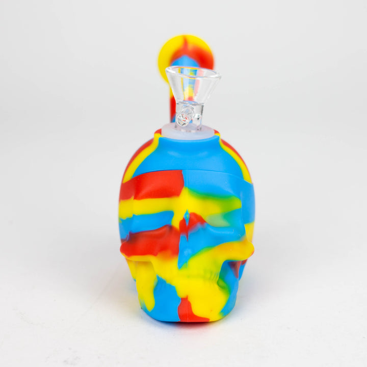 Mini Multi Colored Skull Bubbler_3