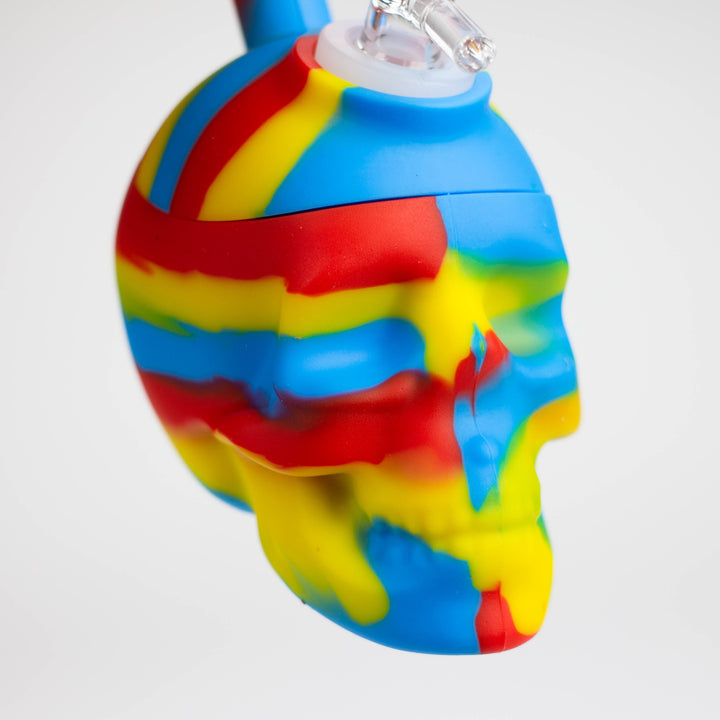 Mini Multi Colored Skull Bubbler_4