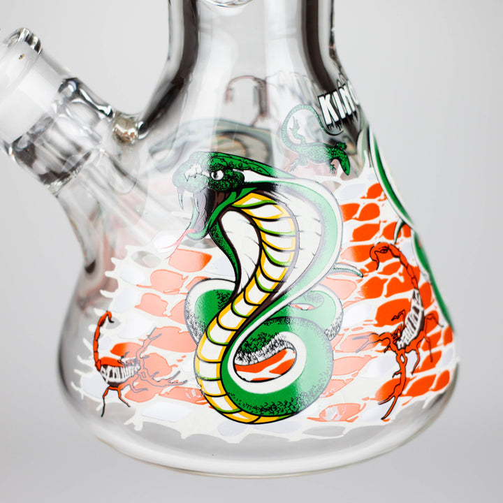 14" Glow Cobra Snake Bong