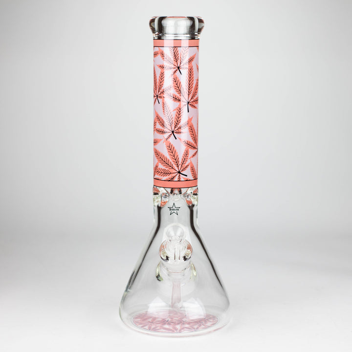 14" Hemp Weed 9mm Glass Bong