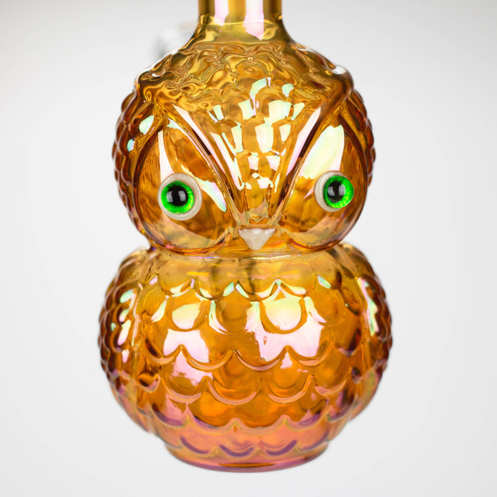 9" Electroplate Owl Bong