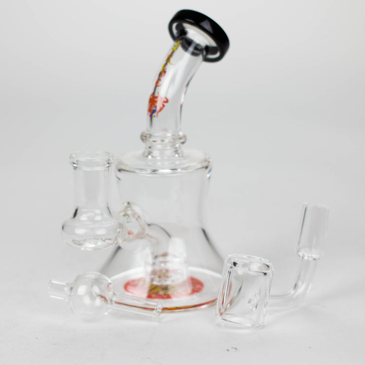 10" Oil Rig with Quartz Banger