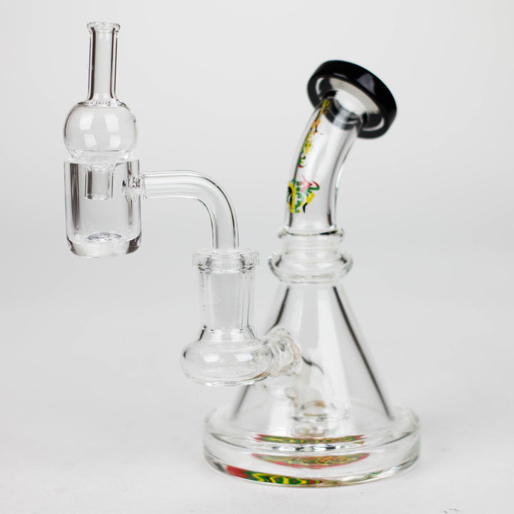 10" Oil Rig with Quartz Banger