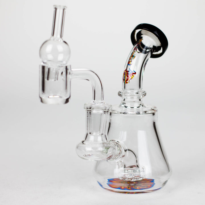 10" Oil Rig with Quartz Banger