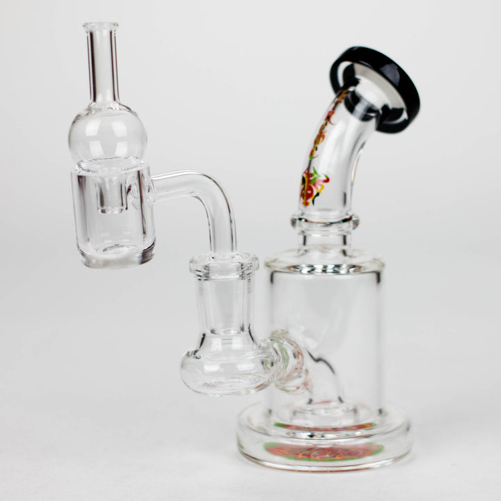 10" Oil Rig with Quartz Banger