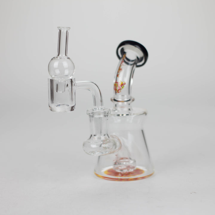 10" Oil Rig with Quartz Banger