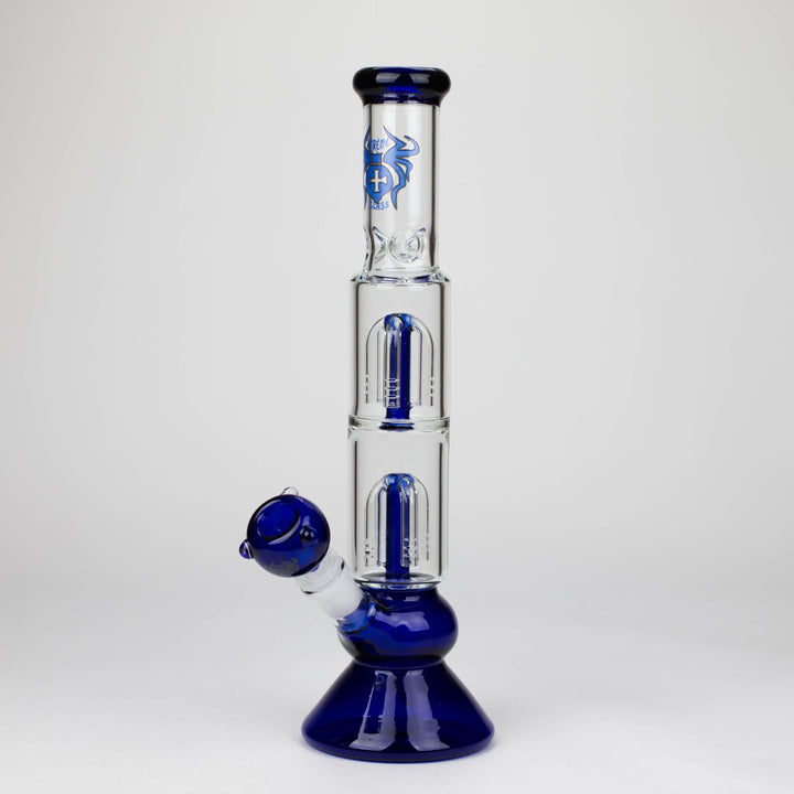 13″ Double Tree Perc Bong with Bowl_5