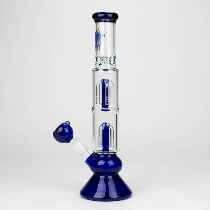 13″ Double Tree Perc Bong with Bowl_6