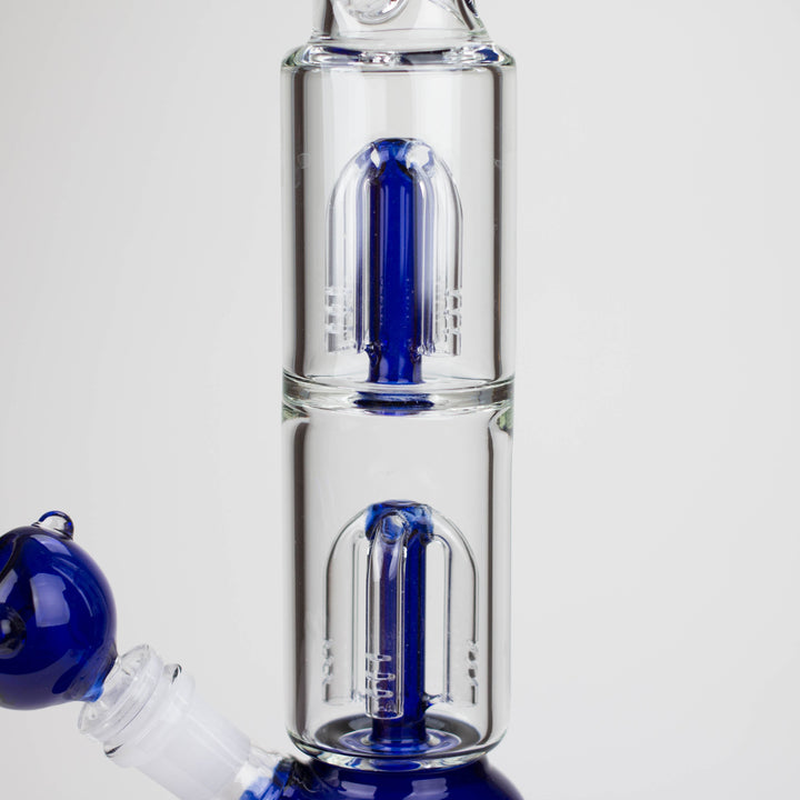 13″ Double Tree Perc Bong with Bowl_11