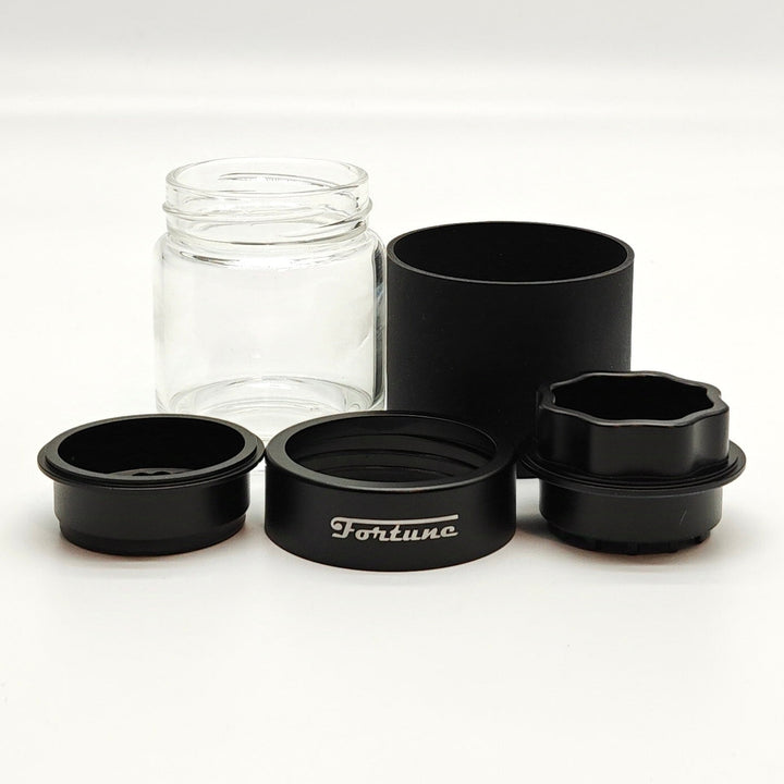 4 Parts Aluminum Grinder with Glass Jar