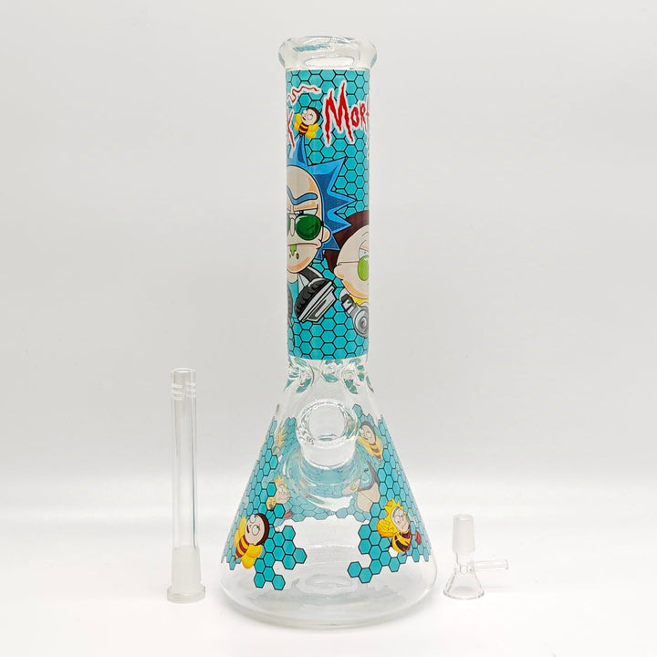 14" R&M Cartoon Beaker Bong