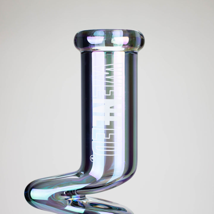 17.5" Iridescent Ripple Glass Bong