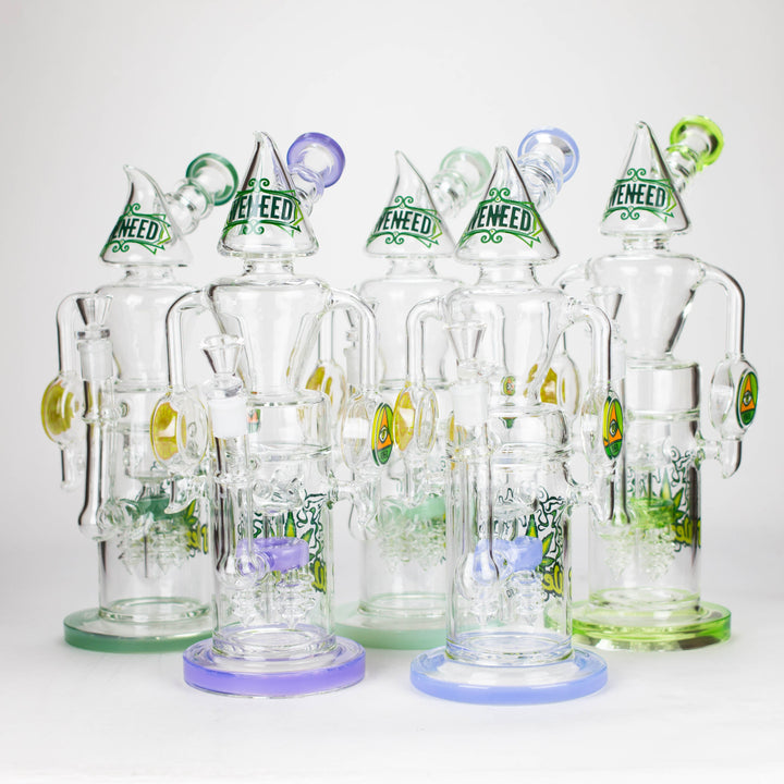 13.5" Halo Spire Glass Bong