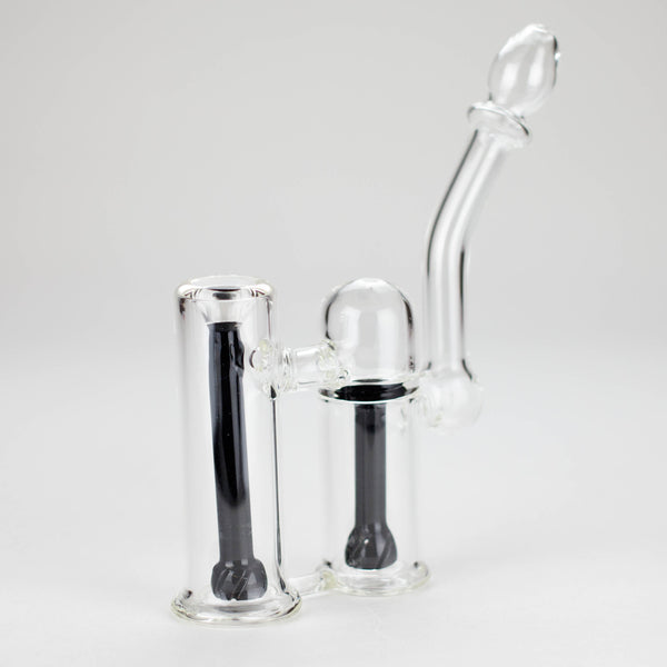 6" Clyde Dual Chamber Glass Bubbler
