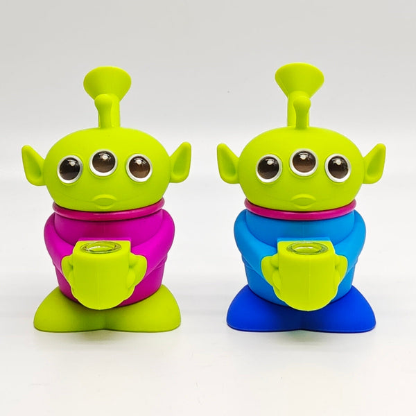 Mini Alien Silicone Water Pipe 5"