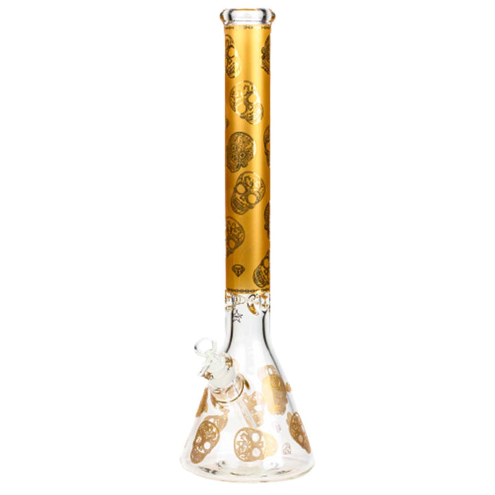 20" Skull Pattern Glass Bong