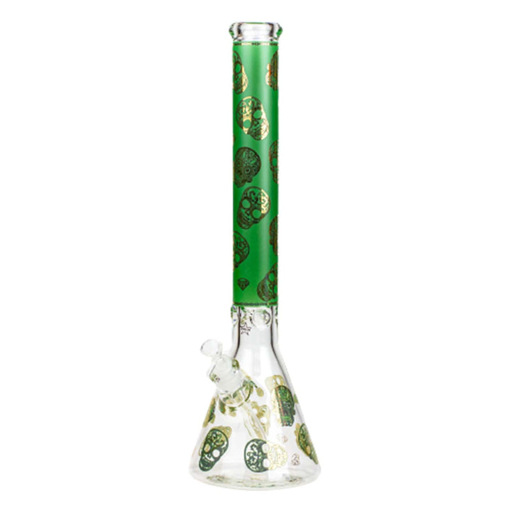 20" Skull Pattern Glass Bong