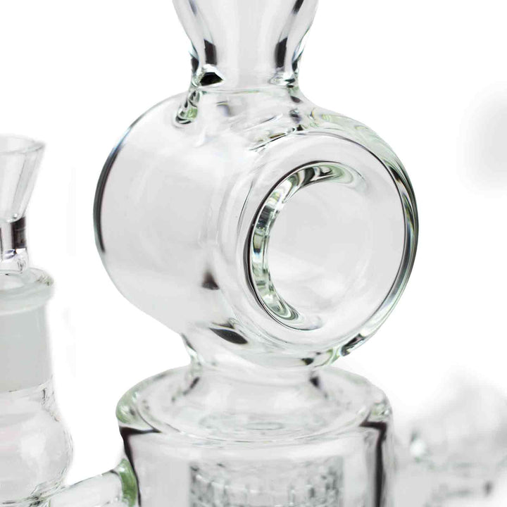 21" H2O Double Ring Glass Water Bong - PILOTDIARY