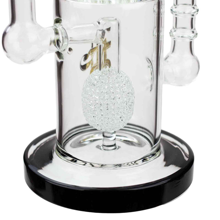 21" H2O Double Ring Glass Water Bong - PILOTDIARY