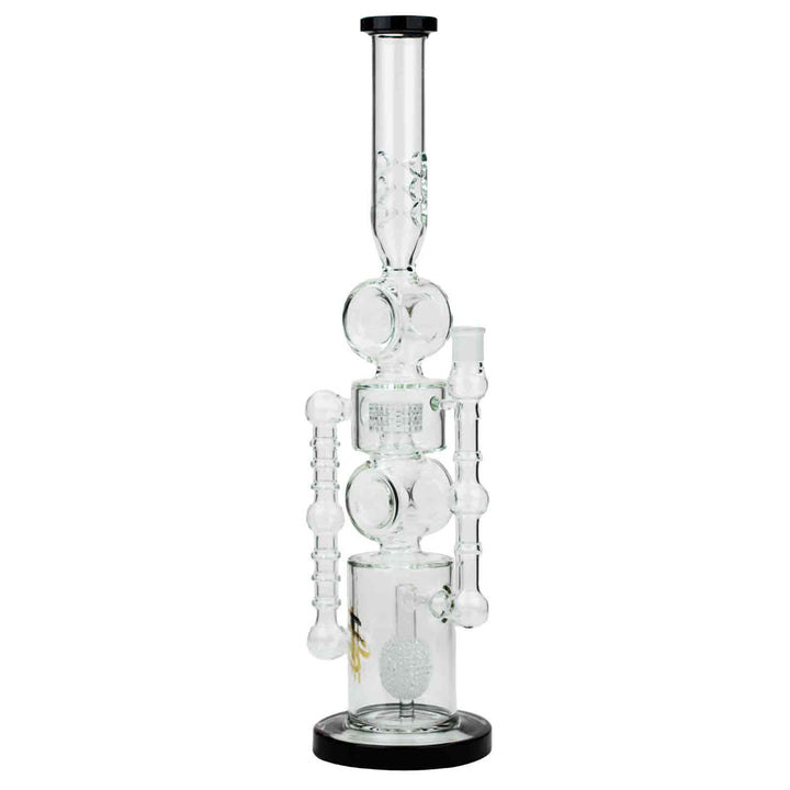 21" H2O Double Ring Glass Water Bong - PILOTDIARY