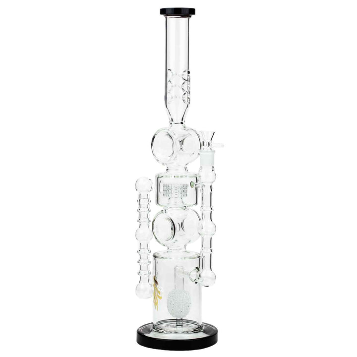 21" H2O Double Ring Glass Water Bong - PILOTDIARY