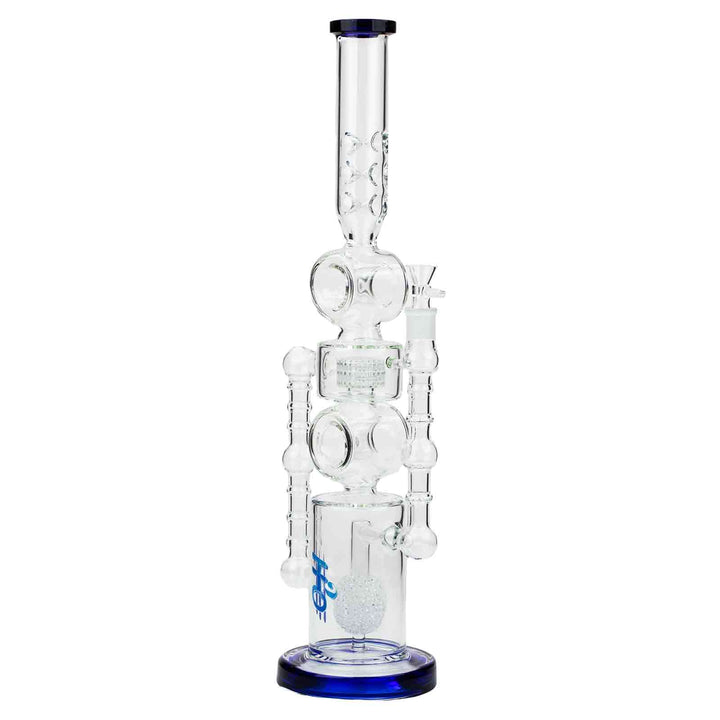 21" H2O Double Ring Glass Water Bong - PILOTDIARY