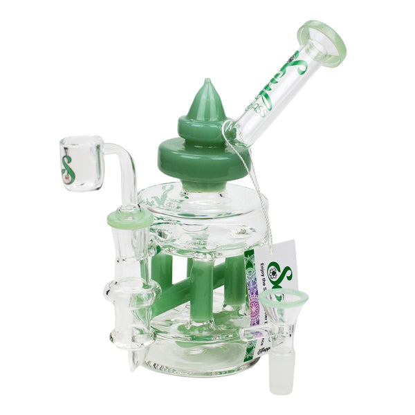 2-in-1 Double Deck Recycler Bong