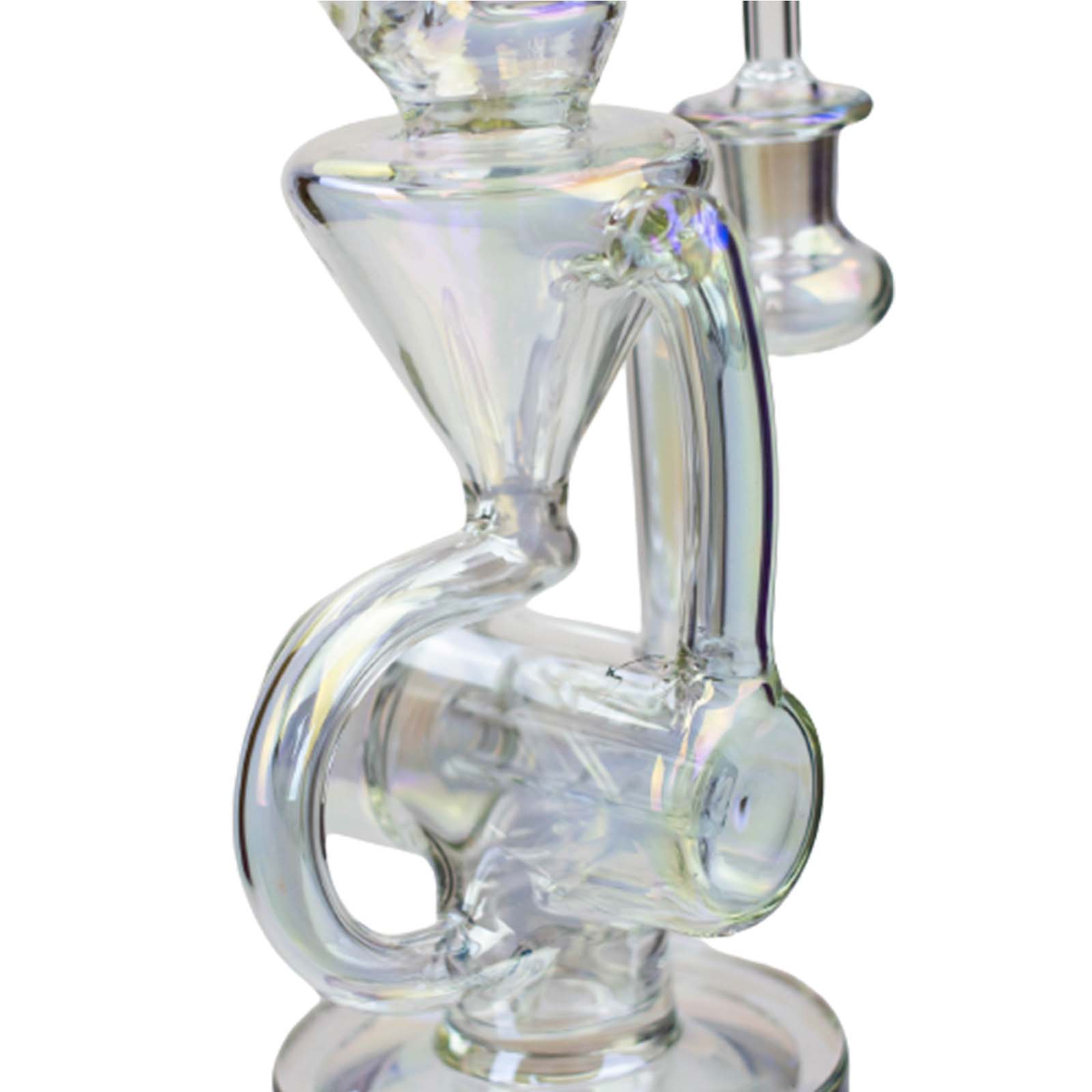 High Tech Glass Rigs 2-in-1 Electroplated Glass Recycler Rig – PILOTDIARY