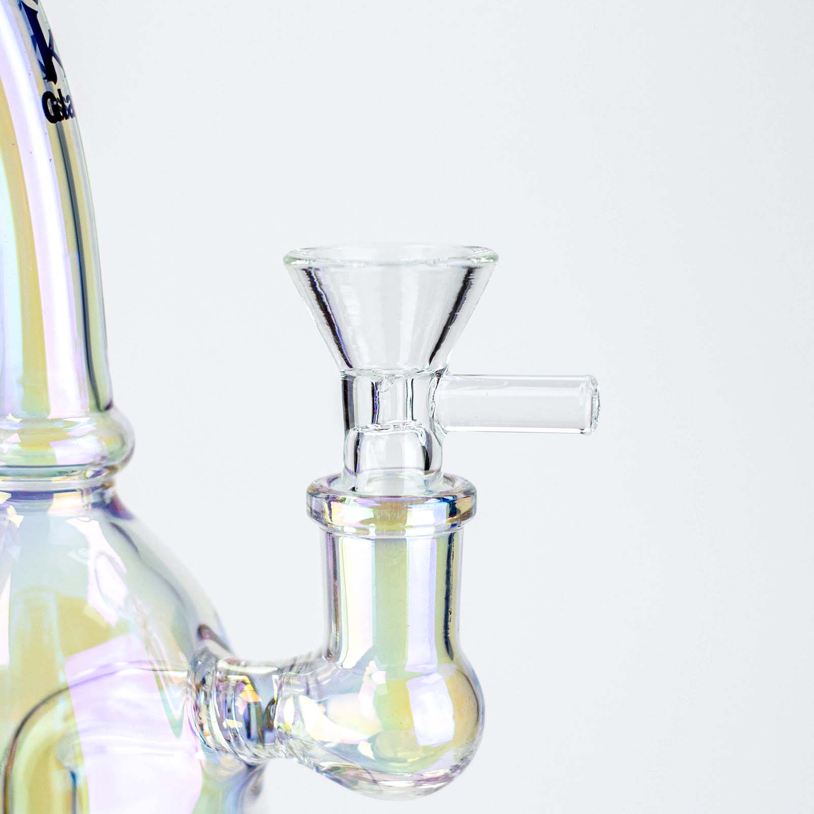 2-in-1 Iridescent Bell Dab Rig 6"