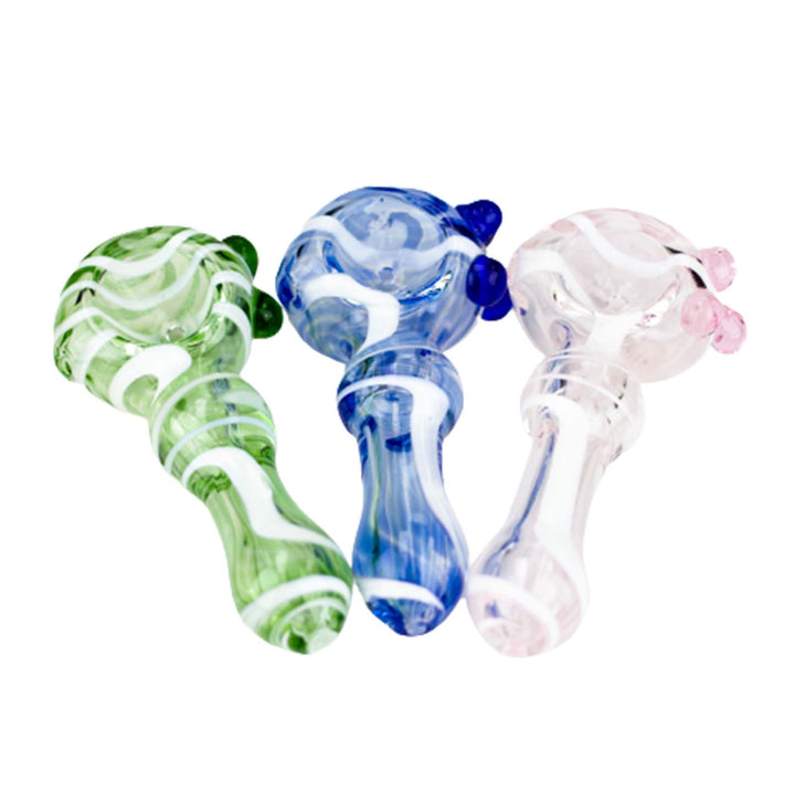 3.5 inch Soft Glass Hand Pipes - Pack of 2