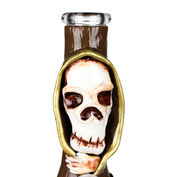 3D Resin Skull Glass Beaker tube deails
