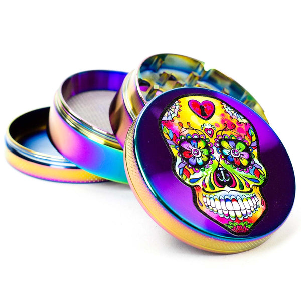 4-Part Skull Rainbow Grinder