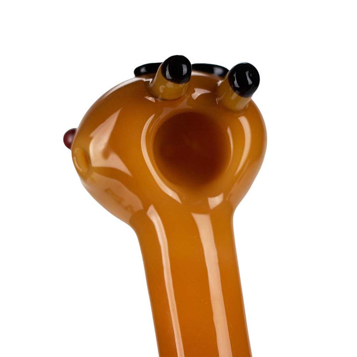 4" Cat Design Mini Glass Pipe