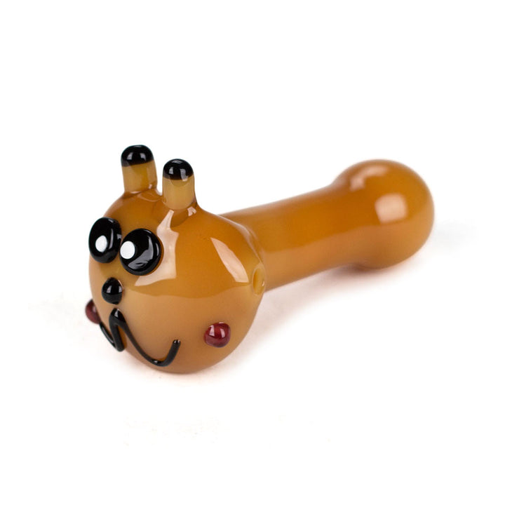 4" Cat Design Mini Glass Pipe