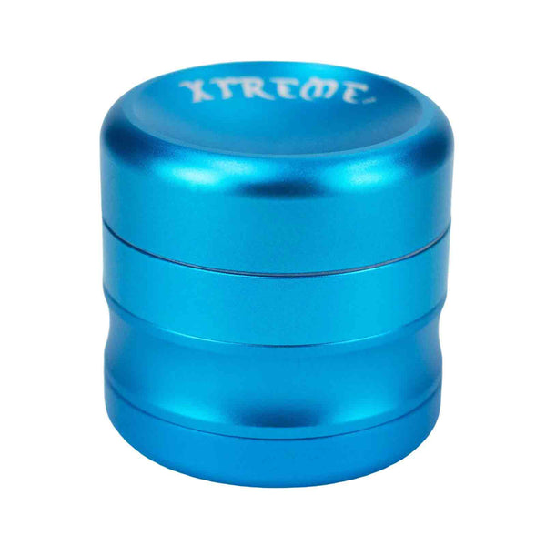 Blue 4-Part Herb Grinder for Weed with smooth grinding action