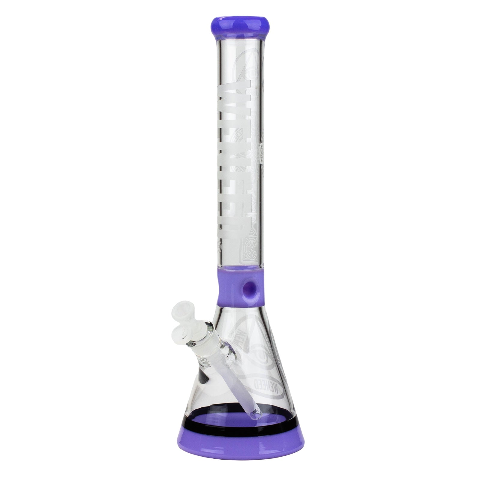 18" Transparent Crucifix Beaker Bong