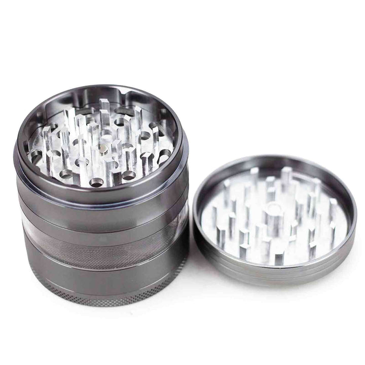 4 Piece Aluminum Blue Weed Grinder - PILOTDIARY