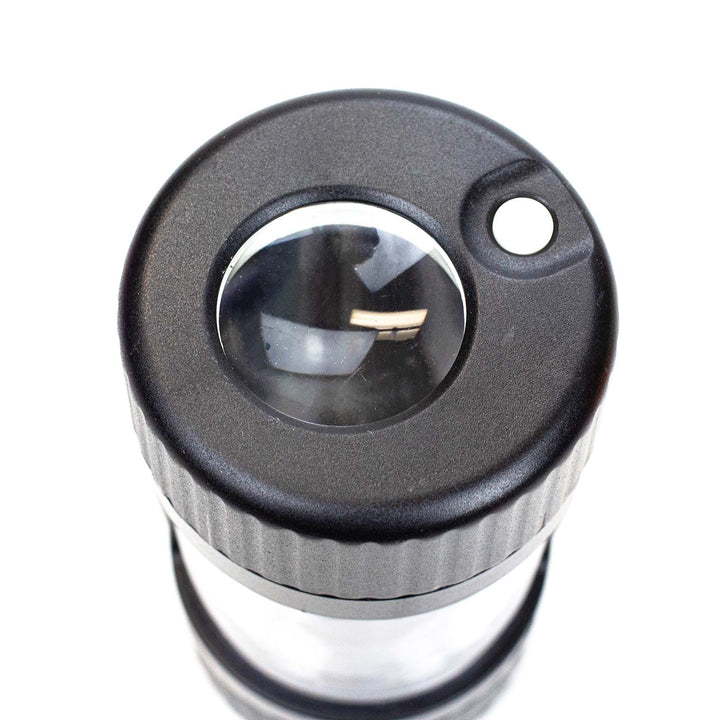 Close-up of the lid of 4-in-1 LED Magnify Jar with Grinder