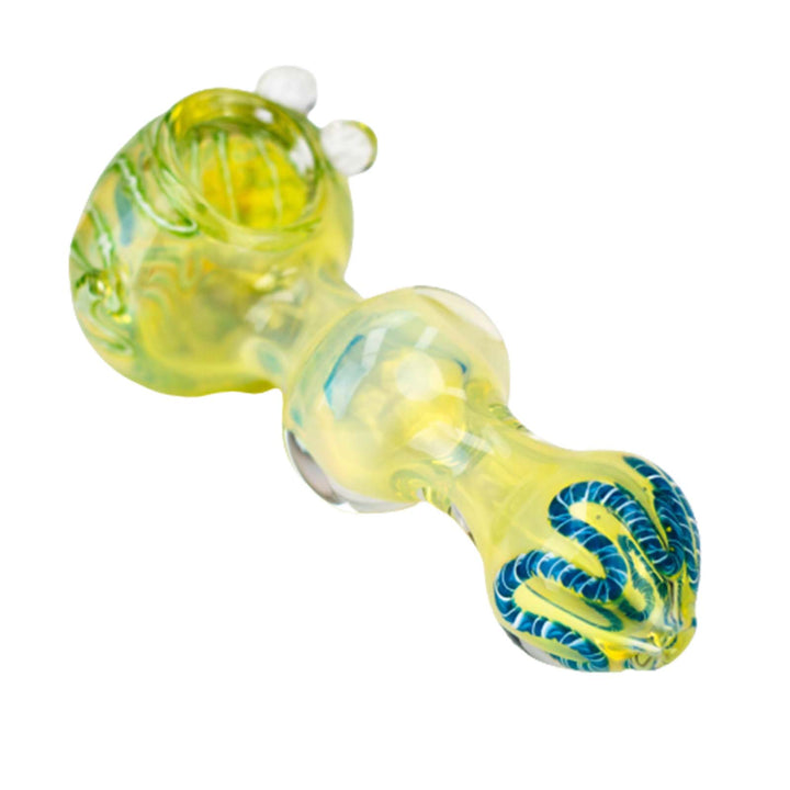 5-Inch Gold-Fumed Glass Hand Pipe