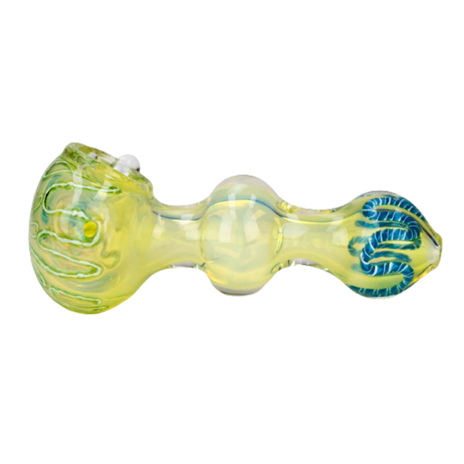 5-Inch Gold-Fumed Glass Hand Pipe
