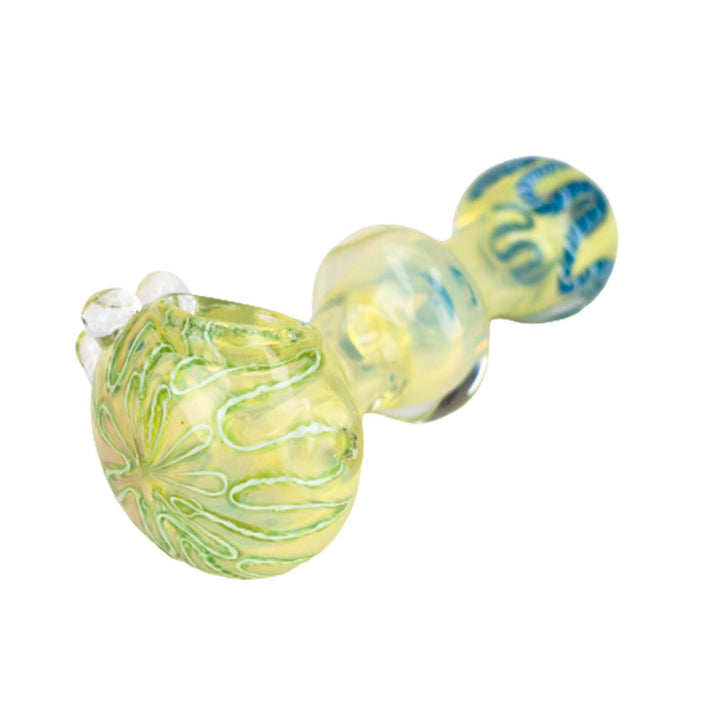 5-Inch Gold-Fumed Glass Hand Pipe