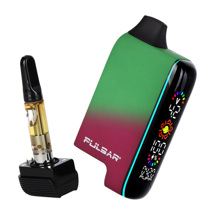 Fairy Fire 510 DL 5.0 vape bar showing battery and cartridge separated