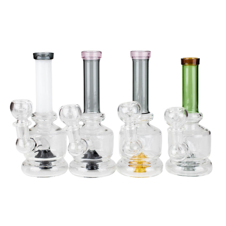 6" Coloured Tube Glass Bongs - pilotdiary