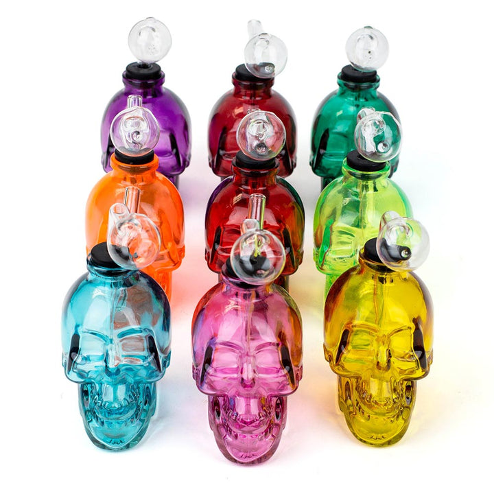 6 Inches Soft Glass Skull Bong - PILOTDIARY