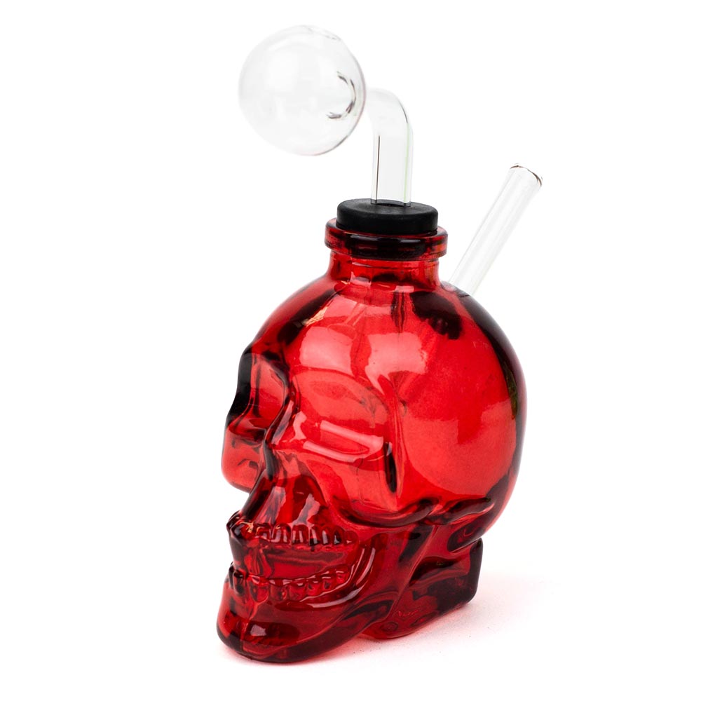 6 Inches Soft Glass Skull Bong - PILOTDIARY
