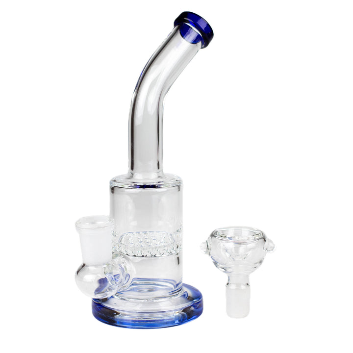 7" Bent Neck Bong with Honeycomb diffuser - pilotdiary